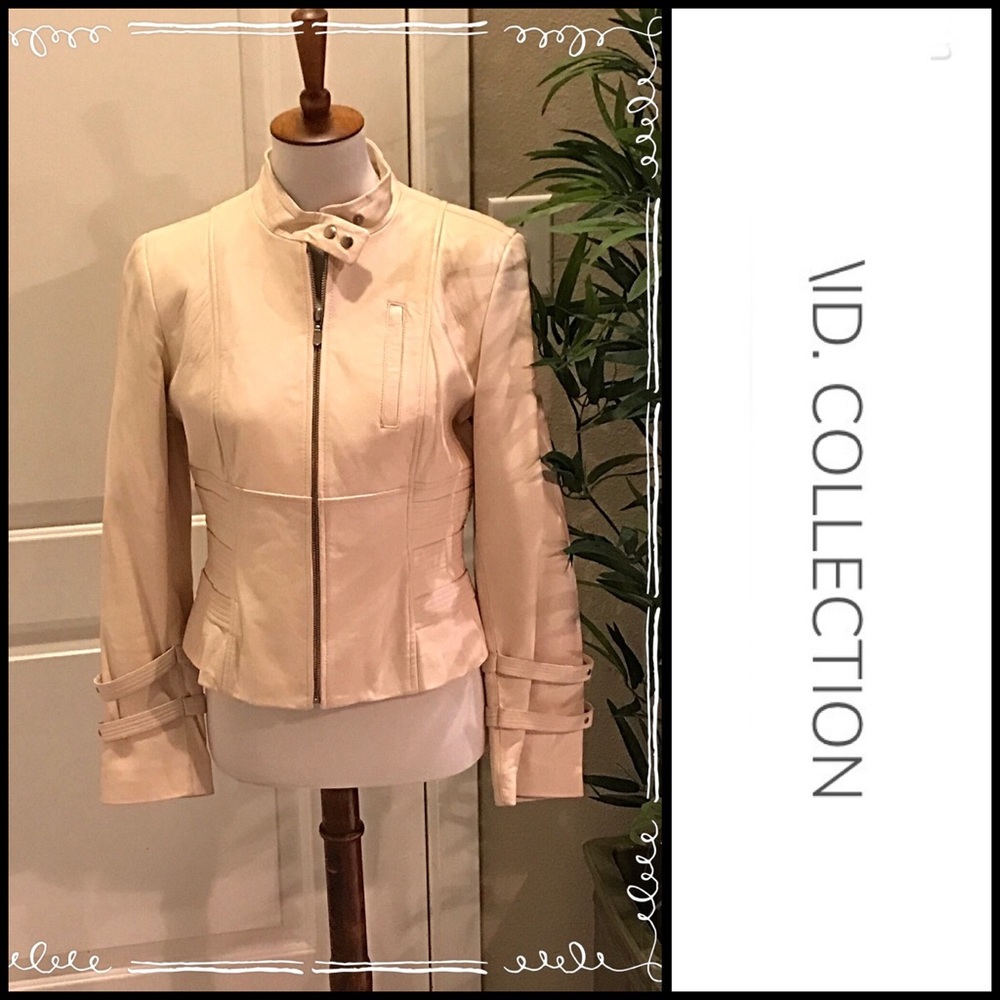 🧥 Pink Leather 100% Leather Moto Jacket 🧥